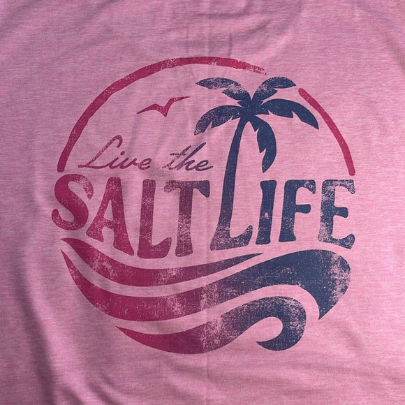 Salt Life SZ XL Tee Shirt. Pink great shape - Picture 5 of 6